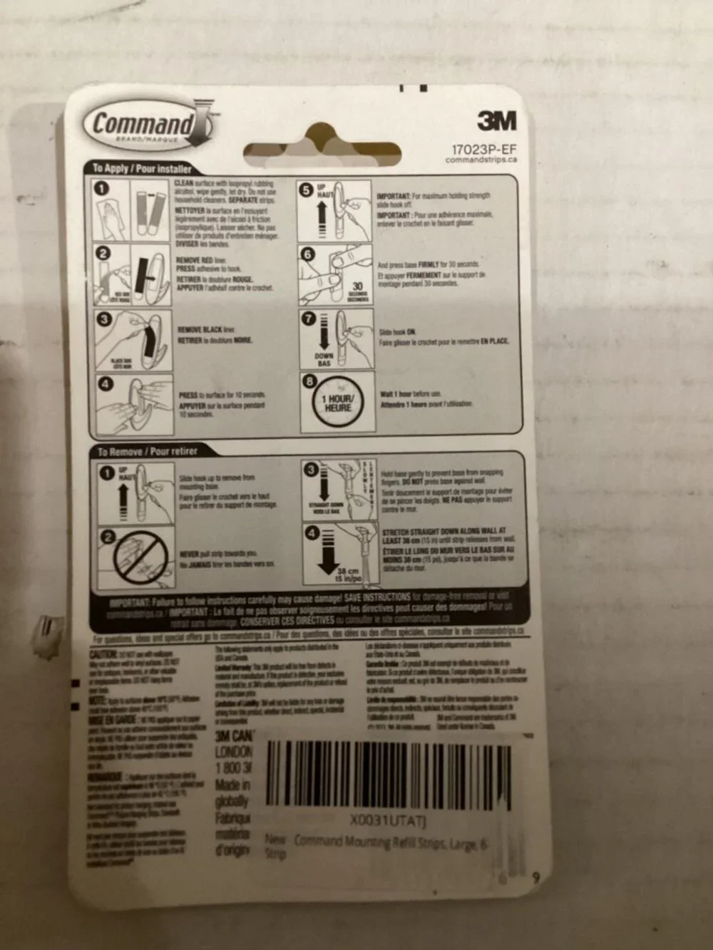 Command Mounting Refill Strips, Large
